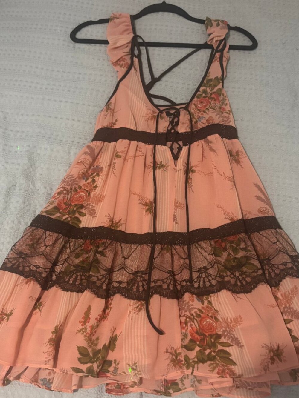 Urban Outfitters Kimchi Blue Emma Strappy Lace Up Mini Dress
